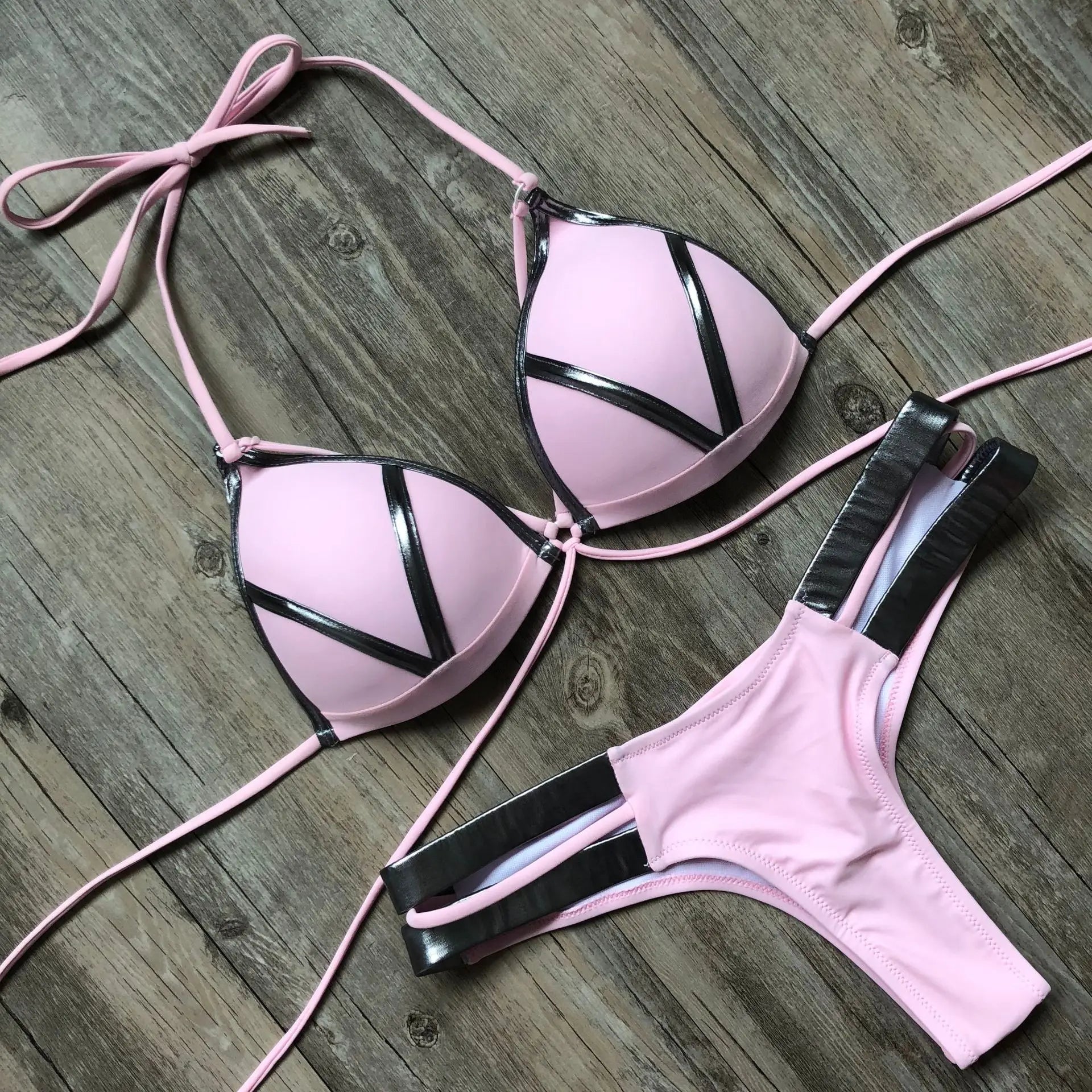 2023 Gold Stamping Women Bikini Set Sexy Padded Women Swimsuit Push Up Bikini Swimwear Summer Beachwear Brazil Bathing Suit