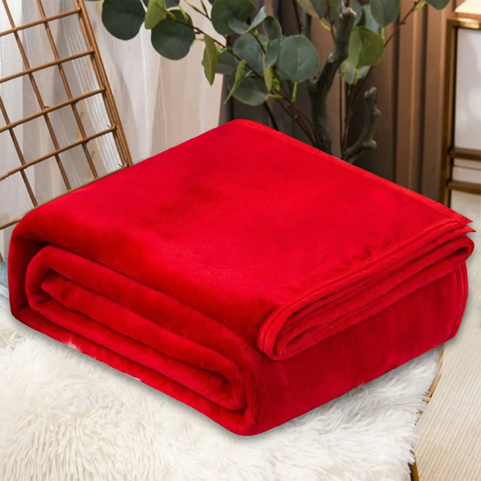 Fleece Blankets Single Twin Blanket For Bed, Full Size Fleece Throw Blanket, Warm Blanket For Winter, Shoulder Knee Cozy Blanket