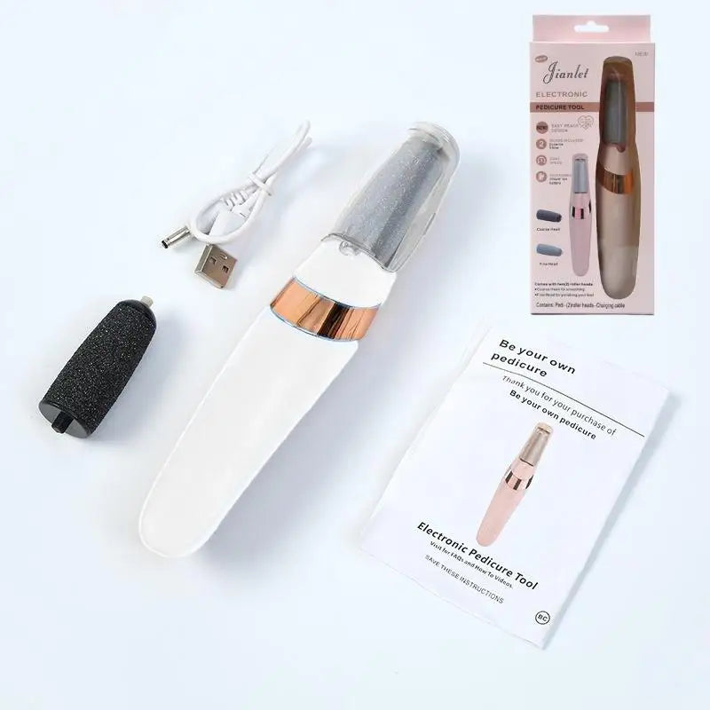 Electric callus removal foot care tools - dry and wet foot files for removing dead skin, charging foot pedicure tools