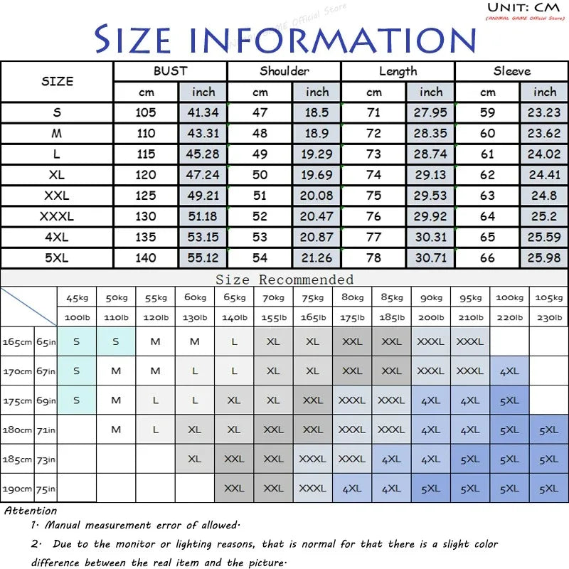 Animal Game Luxury Cotton Shirts for Men Casual Shirts Lightweight Long Henley Shirts Hawaiian Southern T Shirts for Man&
