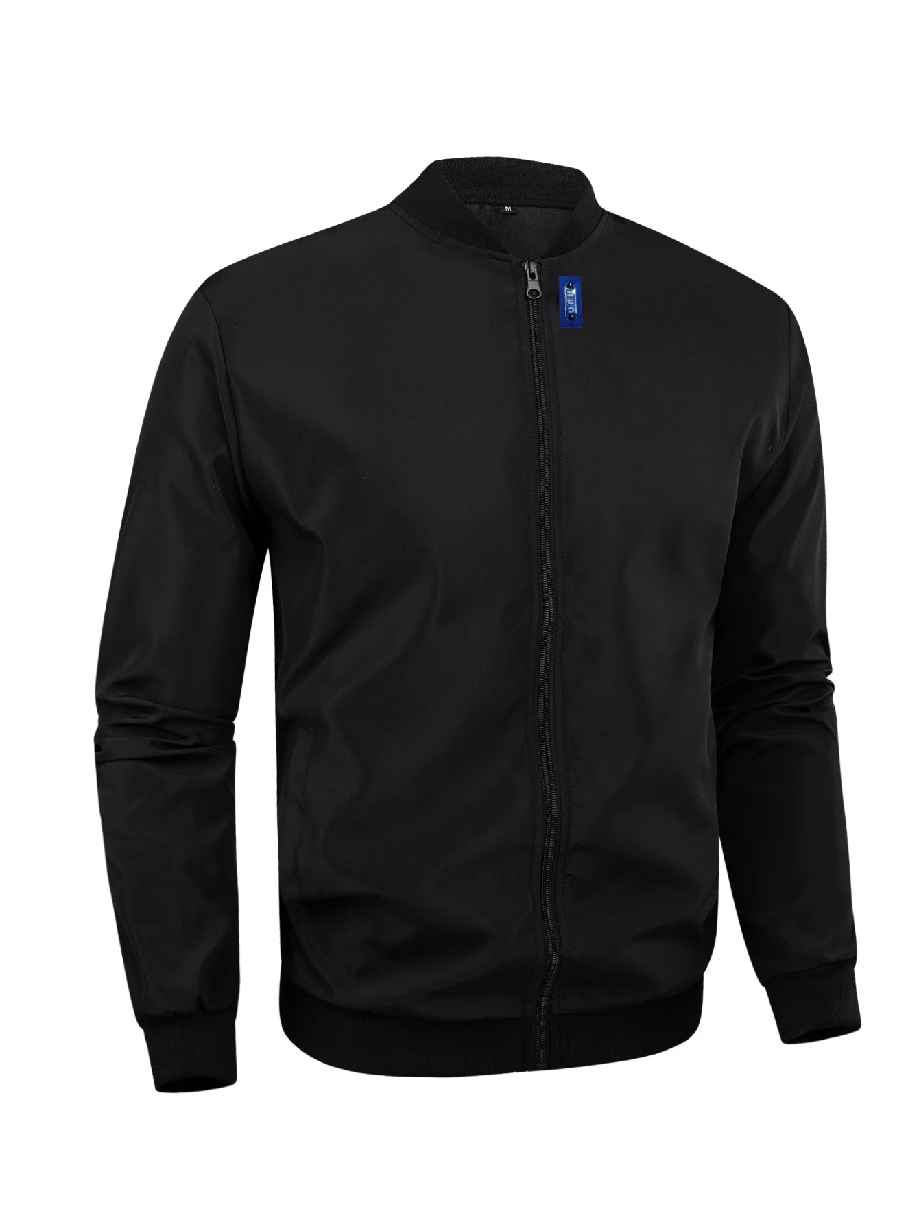 2024 Spring and Autumn New Baseball Collar Short Loose Solid Color Jacket Men&
