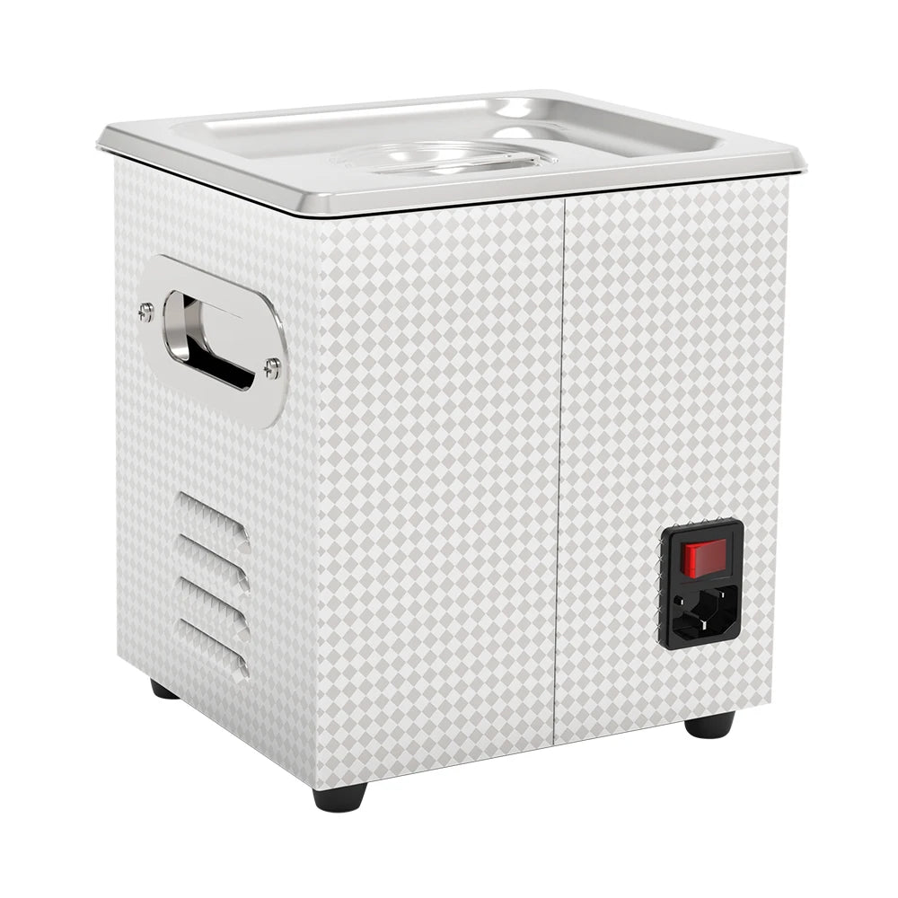 Granbosonic 2L 120W Ultrasonic Cleaner Machine Stainless Steel With Heater Timer 40KHz Dental Jewelry Glasses for Home