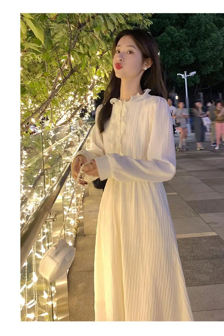 French Style Dress Spring Autumn Winter New Style Women&