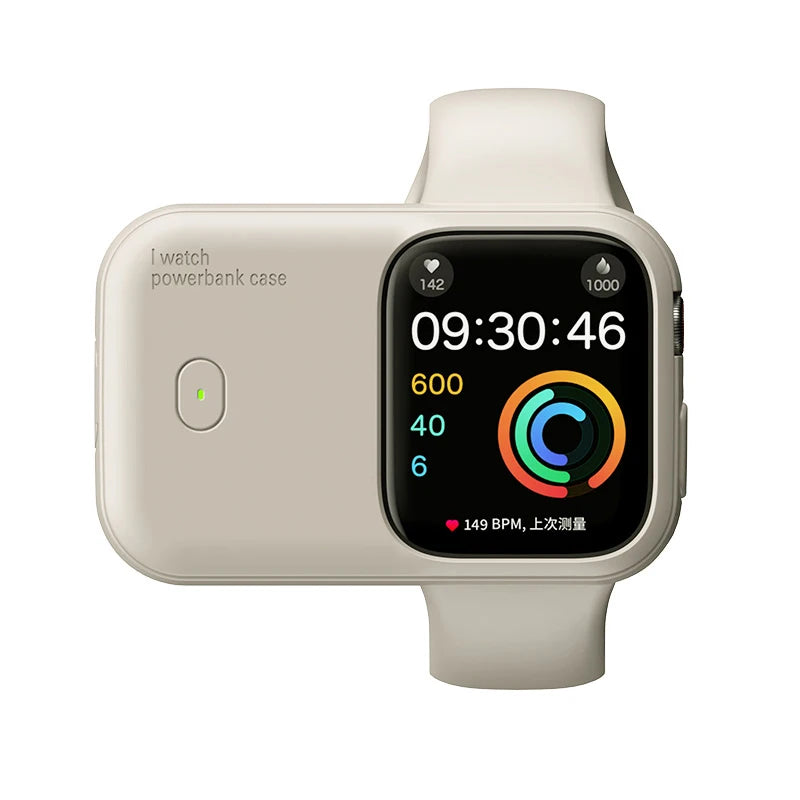 iWatch Power Bank Case For Apple Watch Charger 1200mAh Wireless Powerbank For Apple Watch 46 45 49mm Portable Magnetic Charging