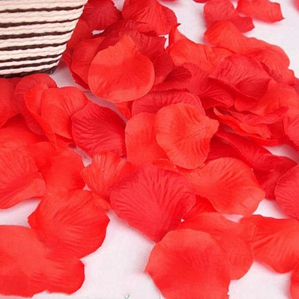 Romantic Artificial Flower Red Rose Petals Fake Petals Flowers For Festive Party Valentine Wedding Decoration Supplies