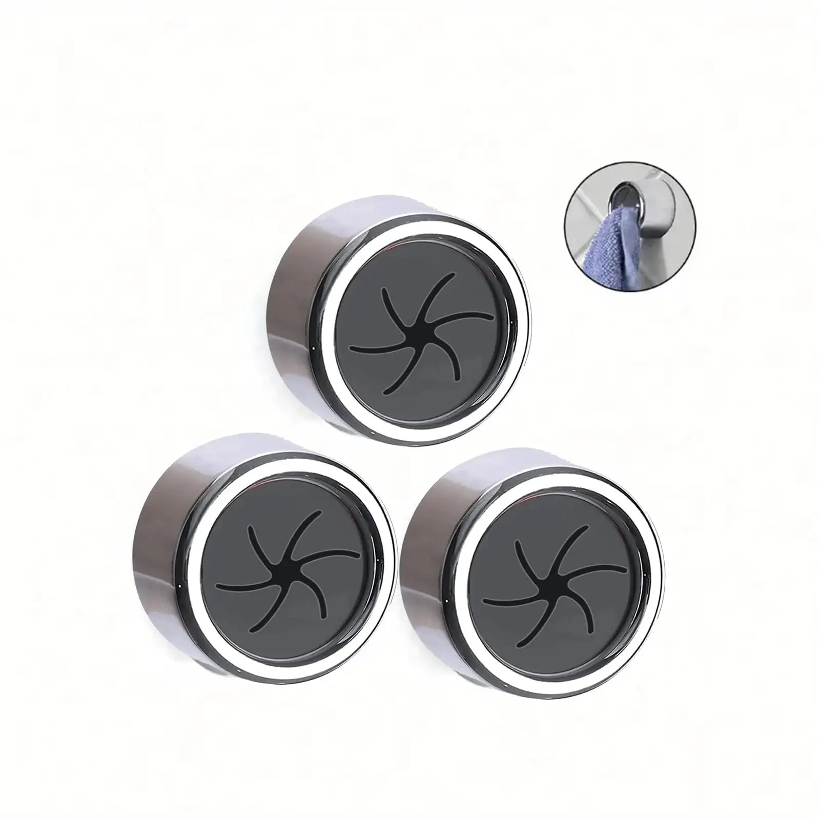3PCS Non Punching Dishwashing Cloth Storage Clip Dishcloth Clip Kitchen Household Gloves Hook Towel Rack Hole Clip Wall Hanging