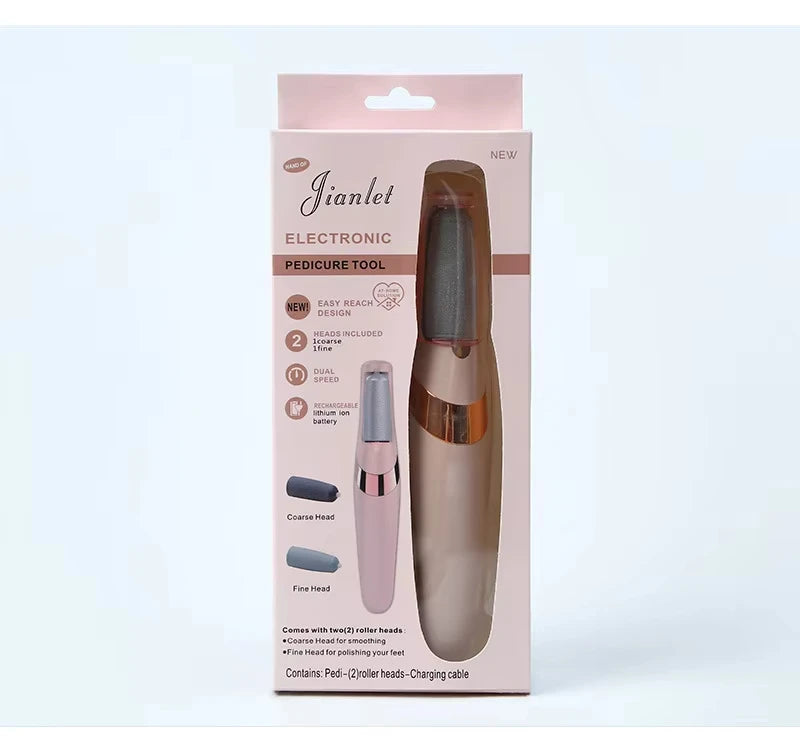 Electric callus removal foot care tools - dry and wet foot files for removing dead skin, charging foot pedicure tools