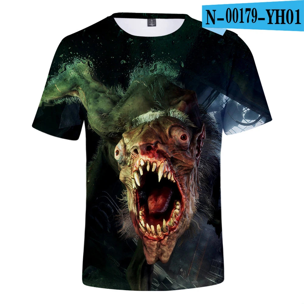 Game Metro Exodus 3D Print T-Shirt Men/Women Summer Fashion Short Sleeves Men Women Casual Trendy T Shirts Oversized
