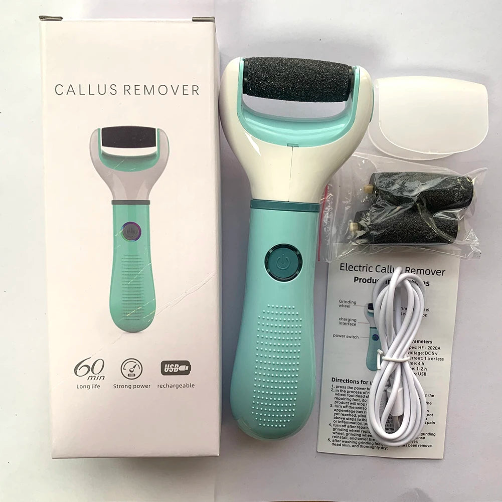 Wireless Foot Grinder USB Recharge Waterproof Anti Callus Dead Skin Cracks Pedicure Shaver Remove Dry Dead Cracked