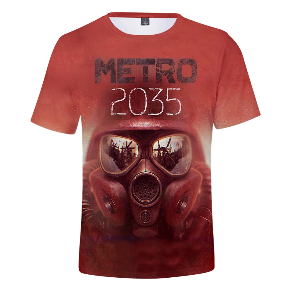 Game Metro Exodus 3D Print T-Shirt Men/Women Summer Fashion Short Sleeves Men Women Casual Trendy T Shirts Oversized