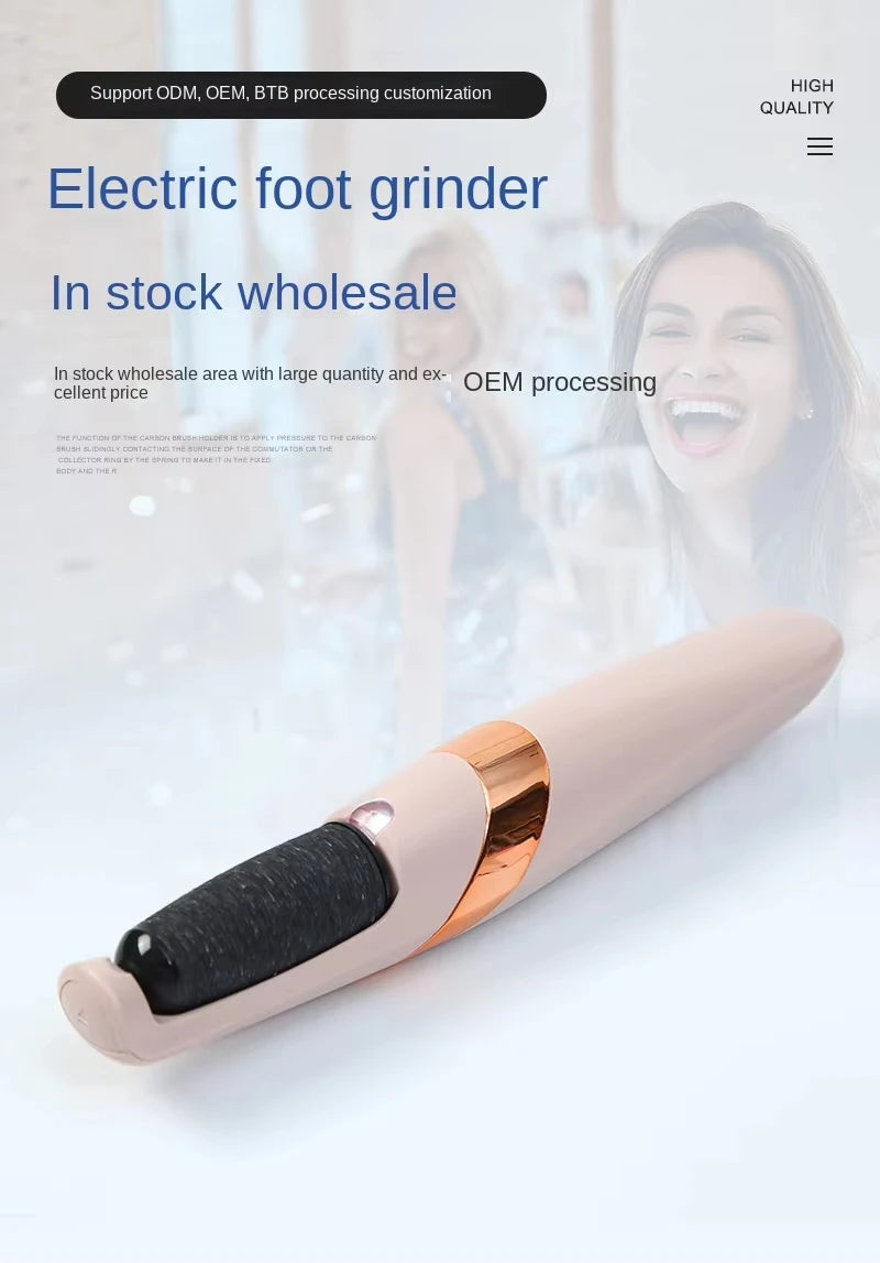 Electric callus removal foot care tools - dry and wet foot files for removing dead skin, charging foot pedicure tools