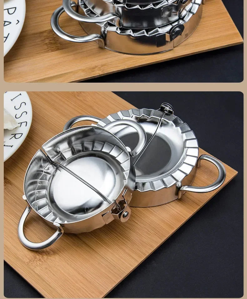 Stainless Steel Dumpling Maker Dumpling Skin Mold Ravioli Maker Press Pie Making Press Wrapper Pastry Maker Kitchen Accessories