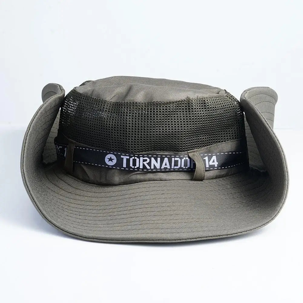 Summer Large Sun Hat Men Women Breathable Fishing Caps Sun UV Protection Mesh Fisherman Hat Hiking Outdoor Beach Cap