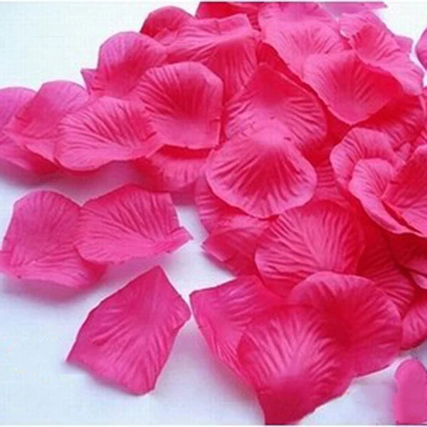 Romantic Artificial Flower Red Rose Petals Fake Petals Flowers For Festive Party Valentine Wedding Decoration Supplies