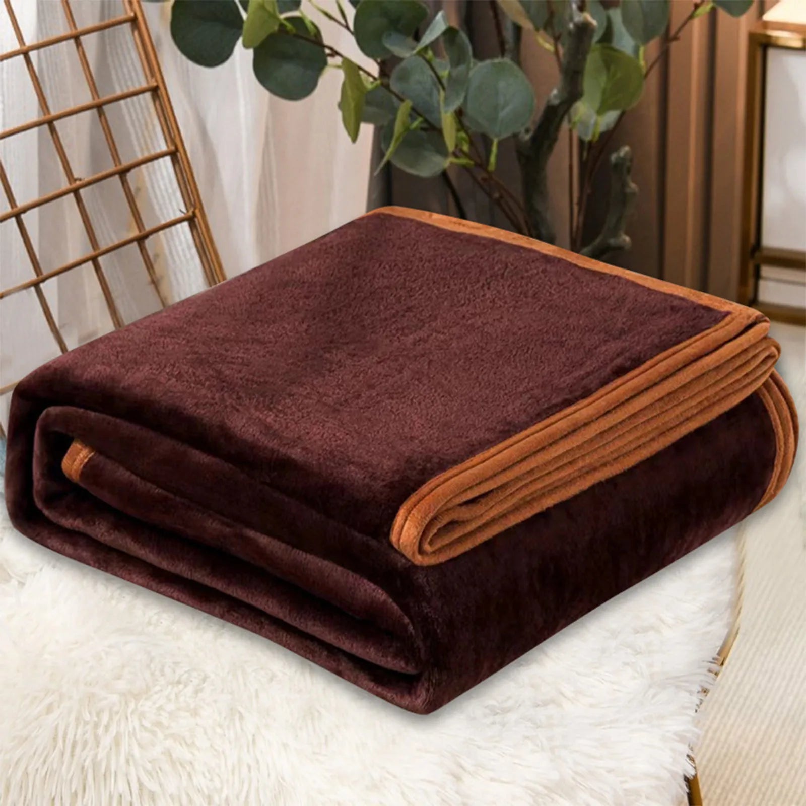 Fleece Blankets Single Twin Blanket For Bed, Full Size Fleece Throw Blanket, Warm Blanket For Winter, Shoulder Knee Cozy Blanket