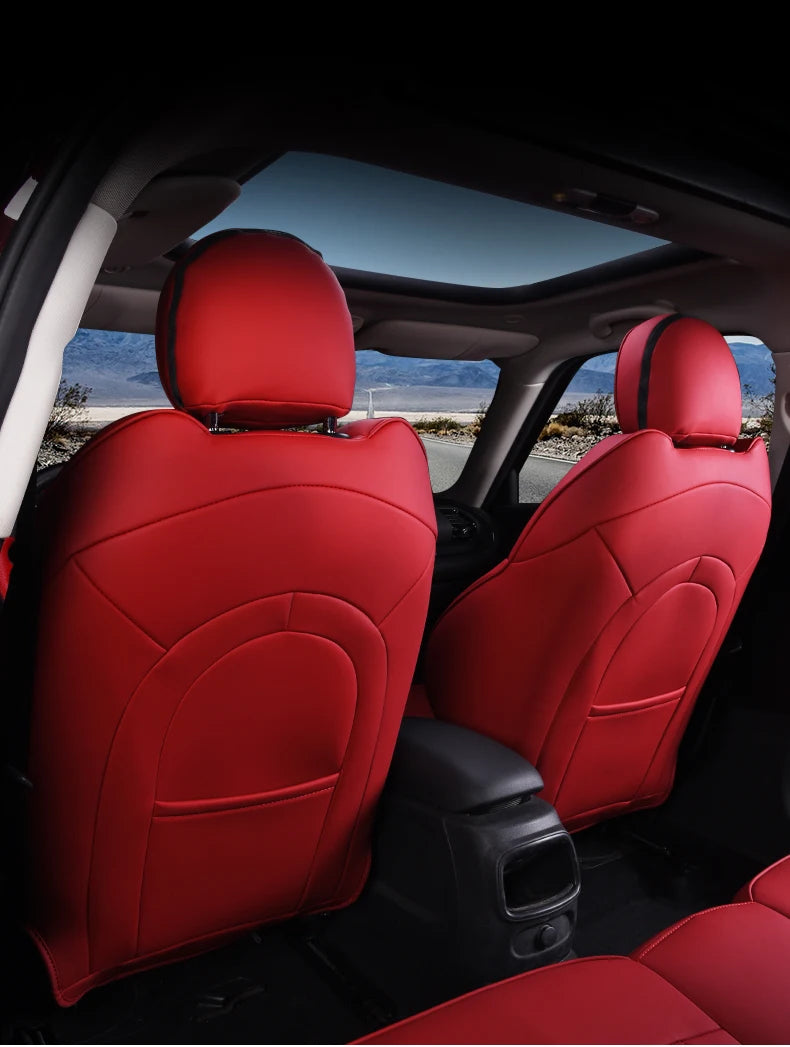 Car Accessories for MINI Cooper R50 R53 HATCHBACK R55 Clubman R56 R57 CABRIO R60 Countryman Custom Seat Covers Leather Pad