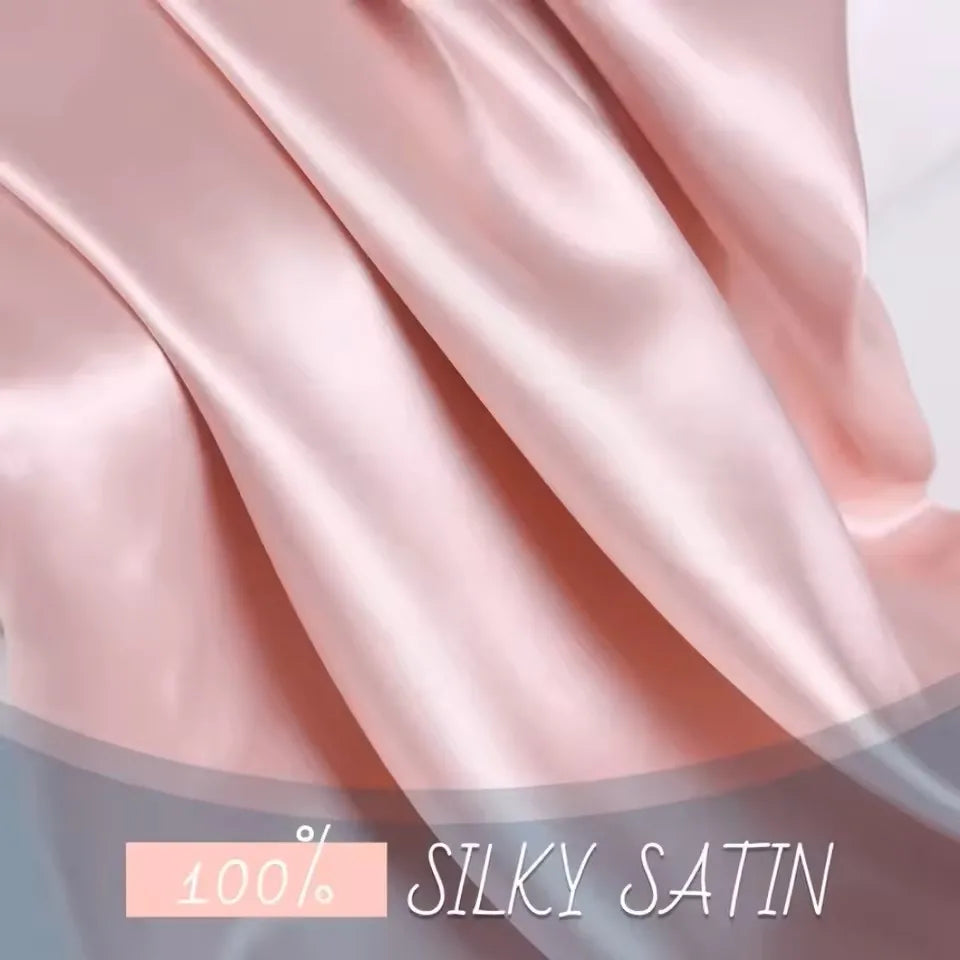 Kuup 1pcs Pillowcase Pillow Cover Silky Satin Hair Beauty Pillow Case Comfortable Pillow Case Home Decor Wholesale