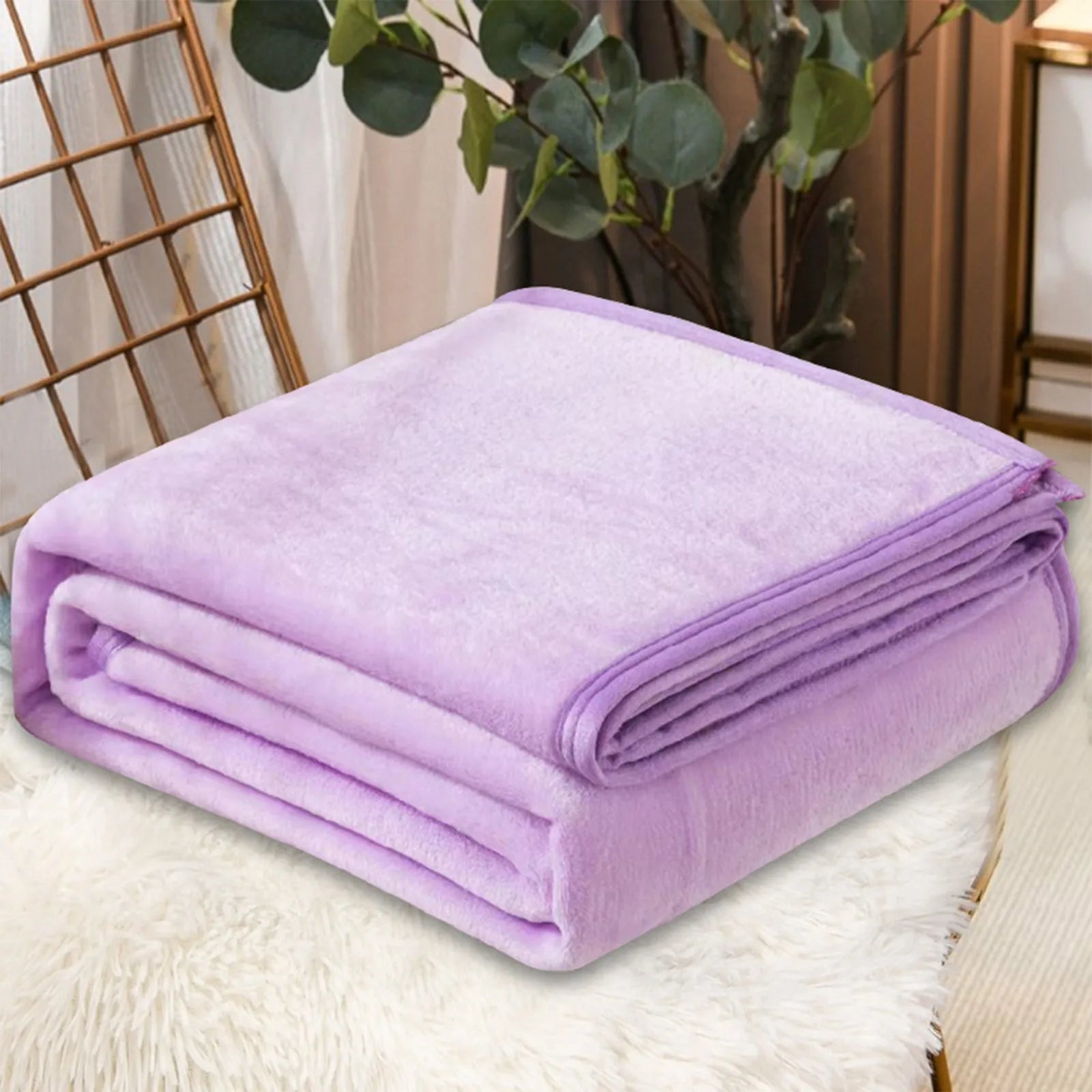 Fleece Blankets Single Twin Blanket For Bed, Full Size Fleece Throw Blanket, Warm Blanket For Winter, Shoulder Knee Cozy Blanket
