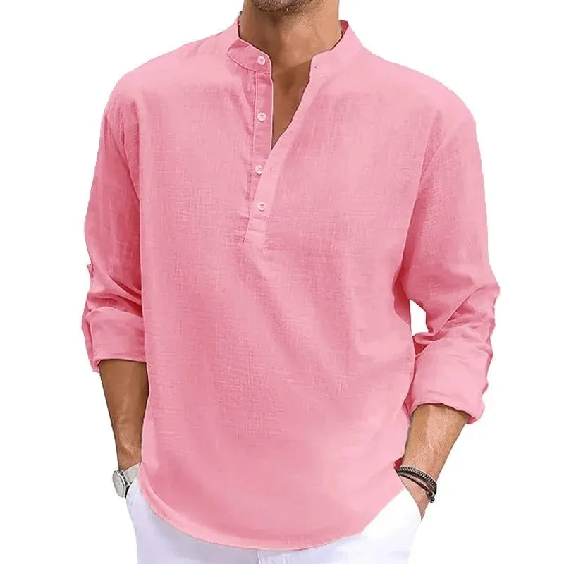 Animal Game Luxury Cotton Shirts for Men Casual Shirts Lightweight Long Henley Shirts Hawaiian Southern T Shirts for Man&