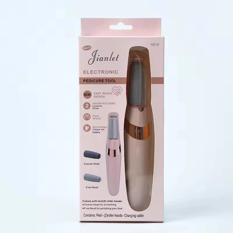 Electric callus removal foot care tools - dry and wet foot files for removing dead skin, charging foot pedicure tools