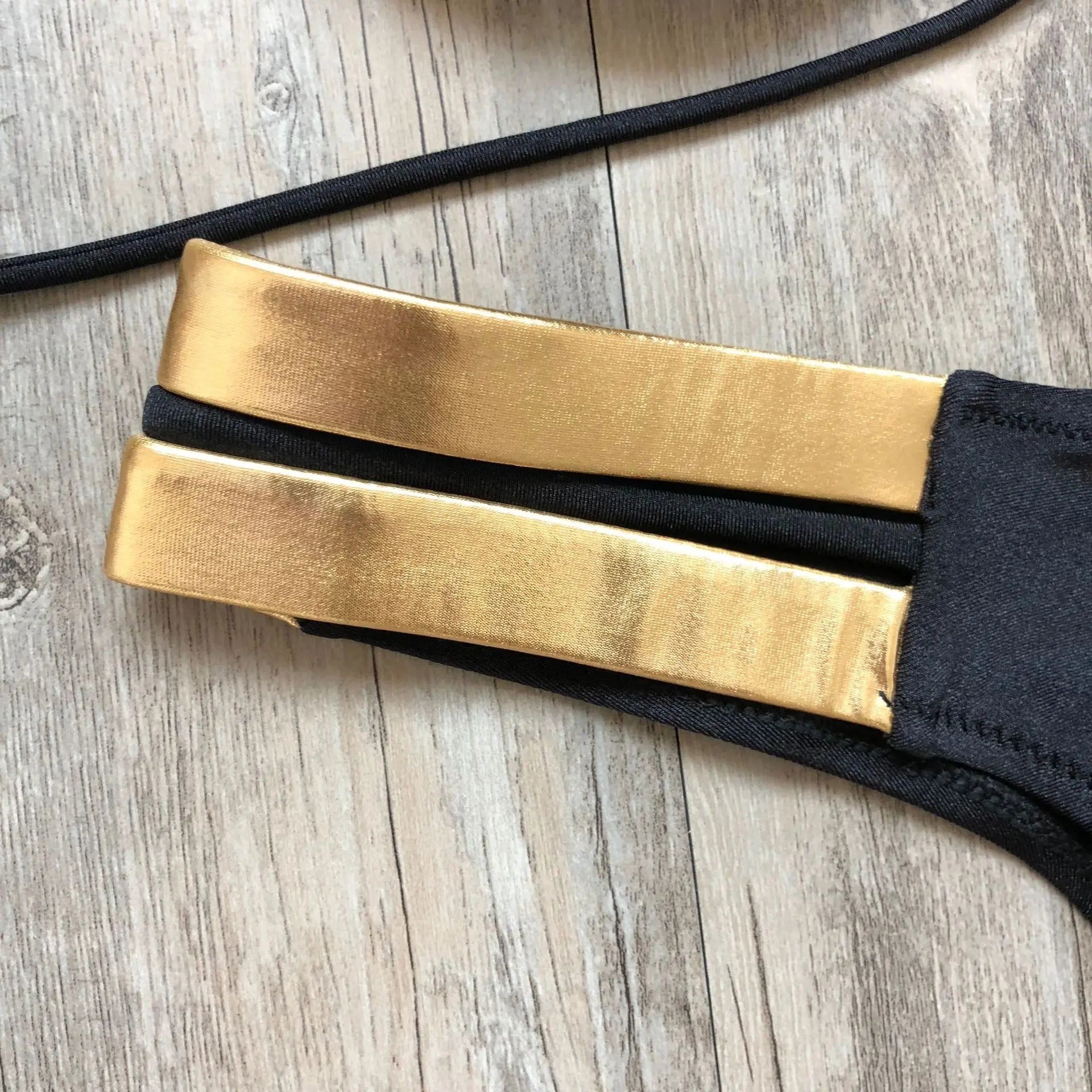 2023 Gold Stamping Women Bikini Set Sexy Padded Women Swimsuit Push Up Bikini Swimwear Summer Beachwear Brazil Bathing Suit