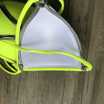 2023 Gold Stamping Women Bikini Set Sexy Padded Women Swimsuit Push Up Bikini Swimwear Summer Beachwear Brazil Bathing Suit