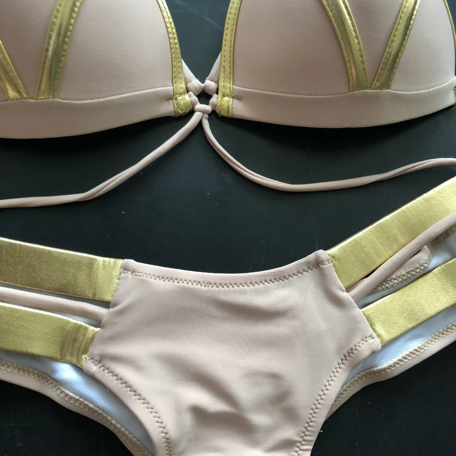2023 Gold Stamping Women Bikini Set Sexy Padded Women Swimsuit Push Up Bikini Swimwear Summer Beachwear Brazil Bathing Suit