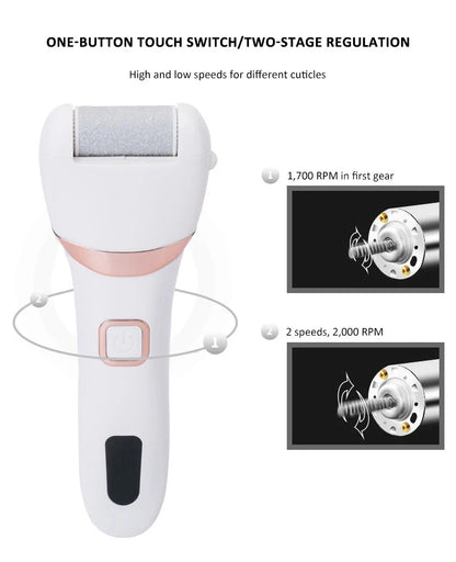 Hot sale Charged Electric Foot File for Heels Grinding Pedicure Tools Professional Foot Care Tool Dead Hard Skin Callus Remover