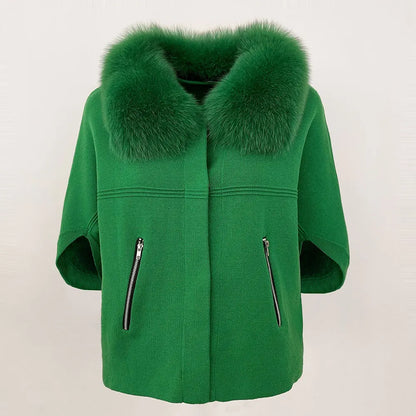 Knitwear Woman Clothes for Women Autumn European Fashion Knitted Sweater Real Fur Coat Natural Fox Fur Jacket Spring Cardigan