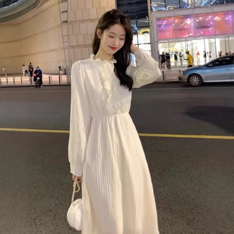 French Style Dress Spring Autumn Winter New Style Women&