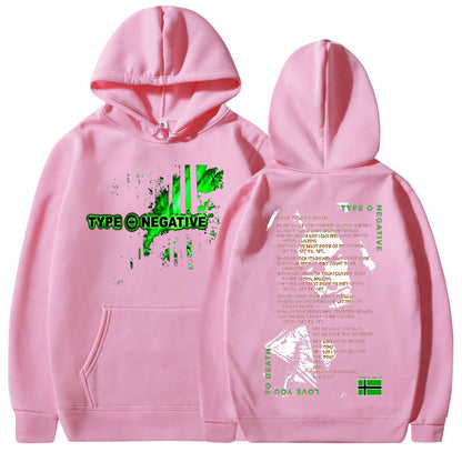 Type O Negative Love You To Death Hoodie Gothic Metal Rock Band Sweatshirt Men&