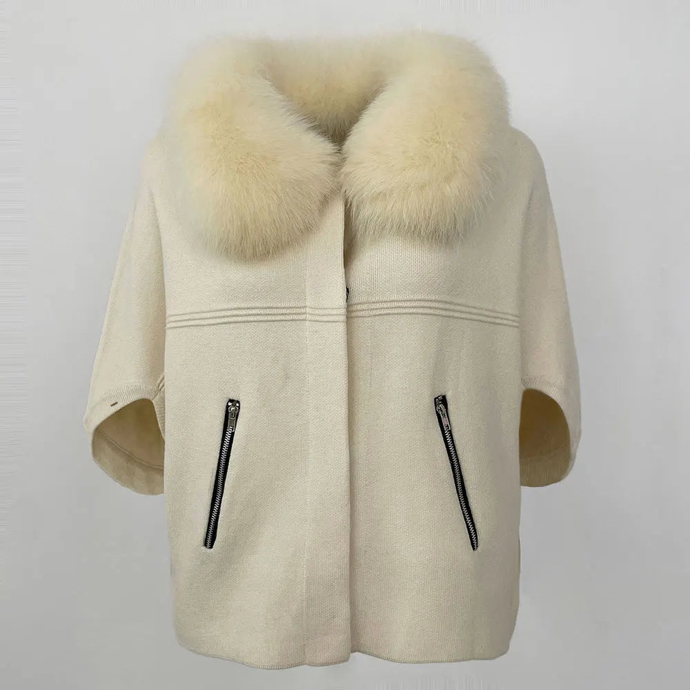 Knitwear Woman Clothes for Women Autumn European Fashion Knitted Sweater Real Fur Coat Natural Fox Fur Jacket Spring Cardigan