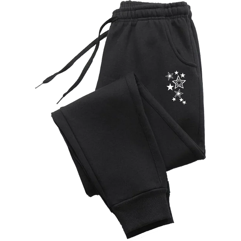 Clothes for Women Stars Print Pant Slacks Woman Clothing White Pants Women&