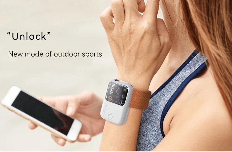 iWatch Power Bank Case For Apple Watch Charger 1200mAh Wireless Powerbank For Apple Watch 46 45 49mm Portable Magnetic Charging