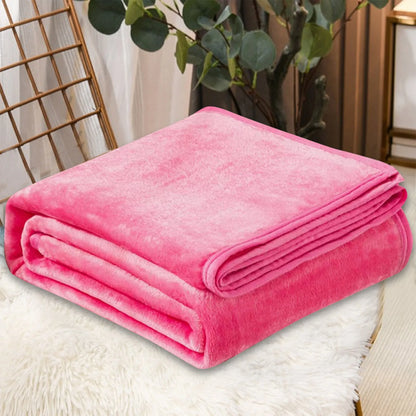 Fleece Blankets Single Twin Blanket For Bed, Full Size Fleece Throw Blanket, Warm Blanket For Winter, Shoulder Knee Cozy Blanket
