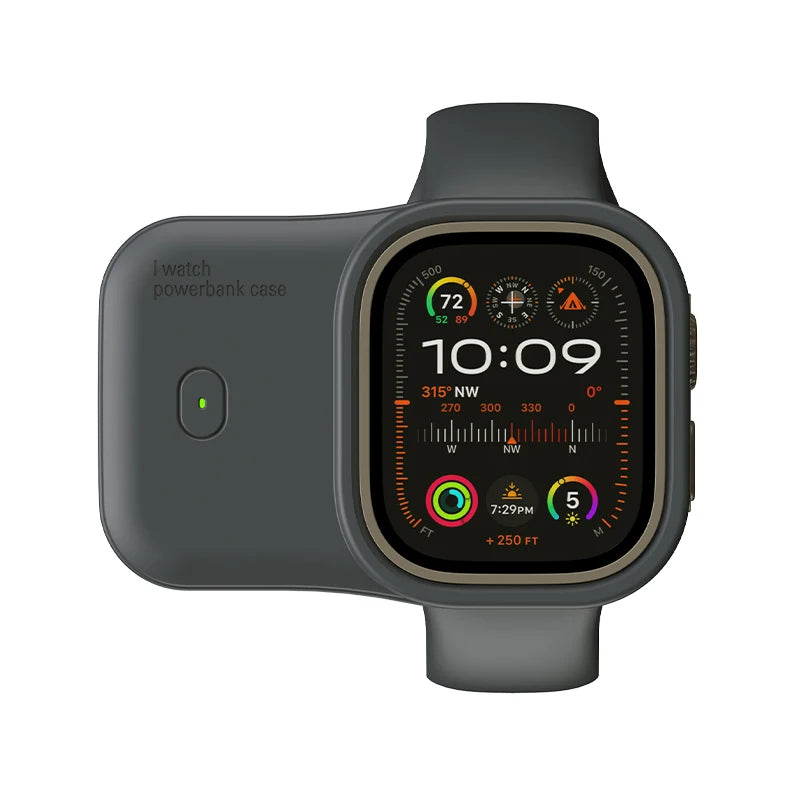 iWatch Power Bank Case For Apple Watch Charger 1200mAh Wireless Powerbank For Apple Watch 46 45 49mm Portable Magnetic Charging