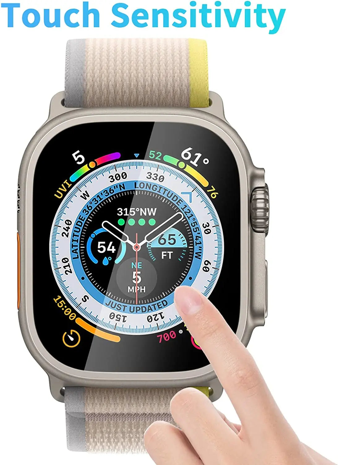 Tempered Glass for Apple Watch Ultra 49mm Screen Protector Anti-Scratch for Smartwatch Apple Watch 8 Pro 49mm HD Glass Protectiv