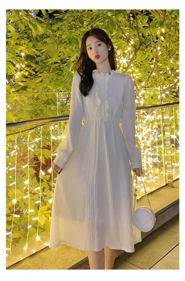 French Style Dress Spring Autumn Winter New Style Women&