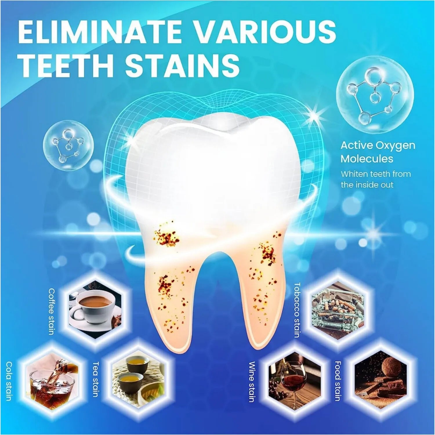 7/14/28 Pairs Teeth Brightening Strips for Teeth, 5D/9D Whitener Strips Reduced Sensitivity White Strips for Teeth Whitening