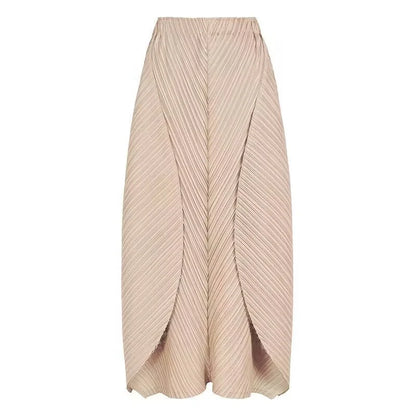Skirts for Women Woman Clothes New Beautiful Lssey Miyake Solid Color 2025 Spring and Summer new big Skirt Women&