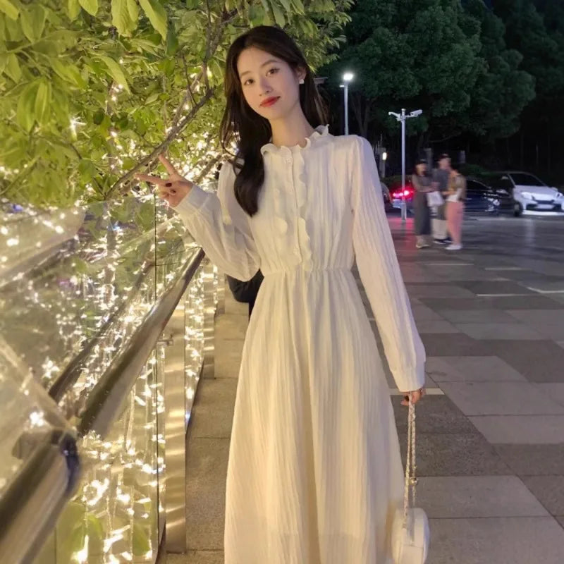 French Style Dress Spring Autumn Winter New Style Women&