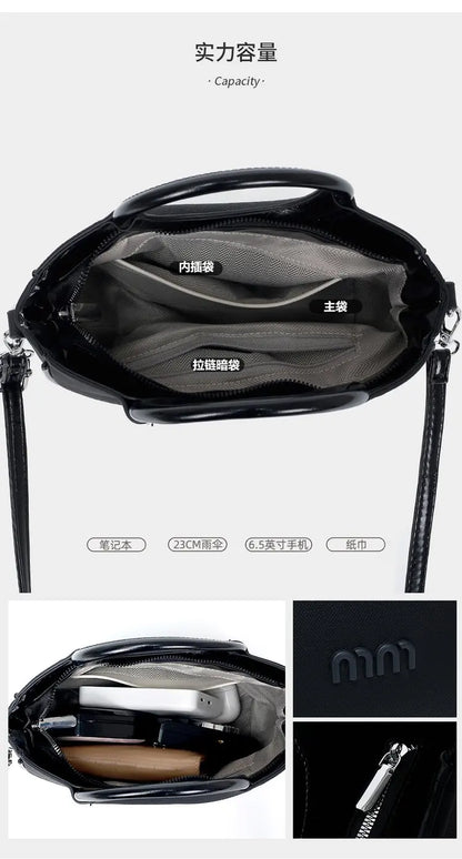 High End Fashionable Bag for Women Classic Elegant Luxury Leather Trendy Paris Designer Vintage Casual Simple Style