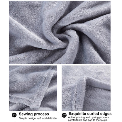 Fleece Blankets Single Twin Blanket For Bed, Full Size Fleece Throw Blanket, Warm Blanket For Winter, Shoulder Knee Cozy Blanket