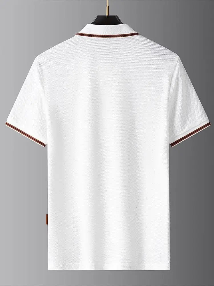 New Style Turn-down Collar Summer Casual Short-sleeve Men&