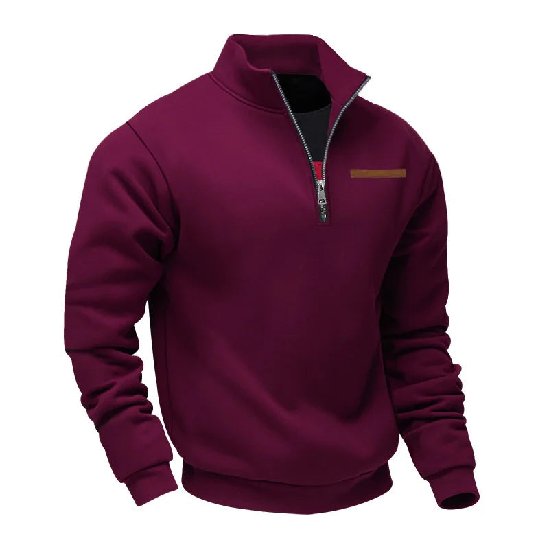 American autumn and winter heavy fleece long-sleeved men&