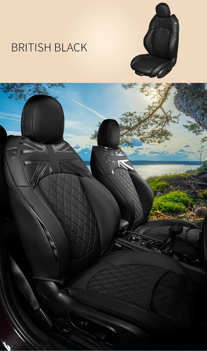Car Accessories for MINI Cooper R50 R53 HATCHBACK R55 Clubman R56 R57 CABRIO R60 Countryman Custom  Seat Covers Leather Pad