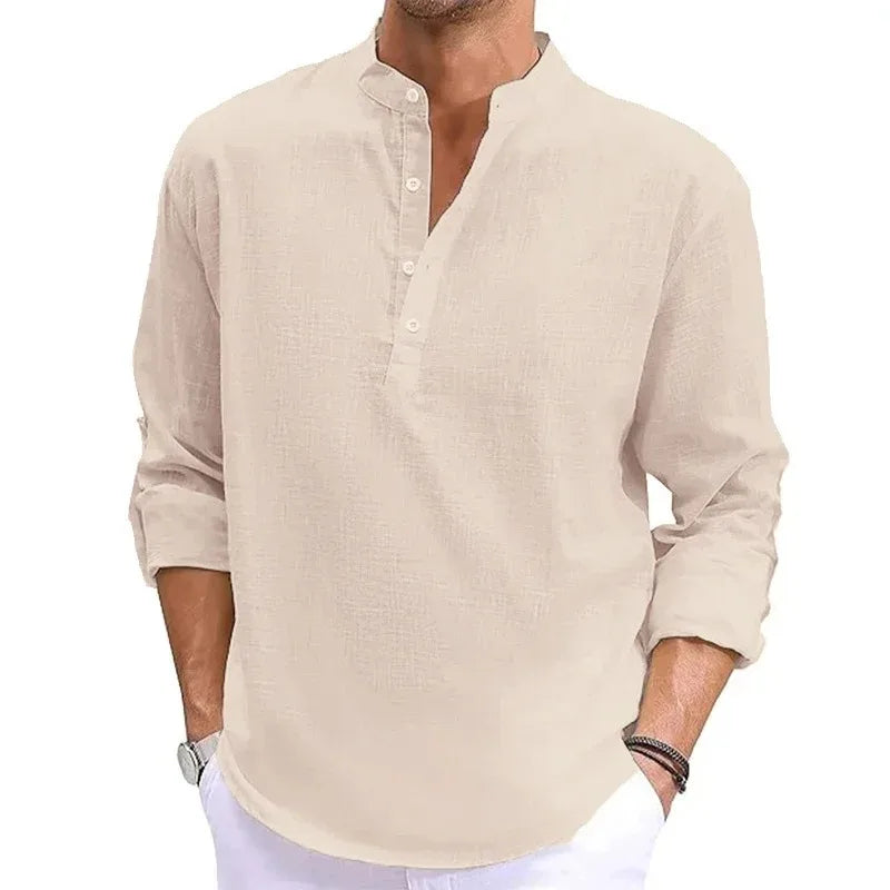 Animal Game Luxury Cotton Shirts for Men Casual Shirts Lightweight Long Henley Shirts Hawaiian Southern T Shirts for Man&