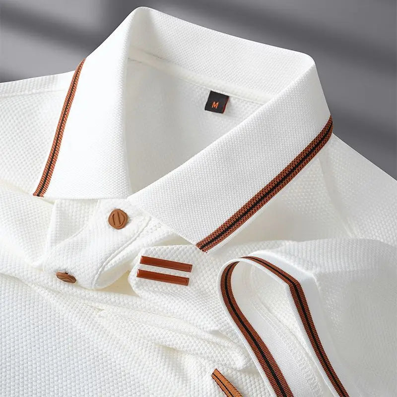 New Style Turn-down Collar Summer Casual Short-sleeve Men&