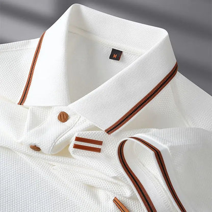 New Style Turn-down Collar Summer Casual Short-sleeve Men&