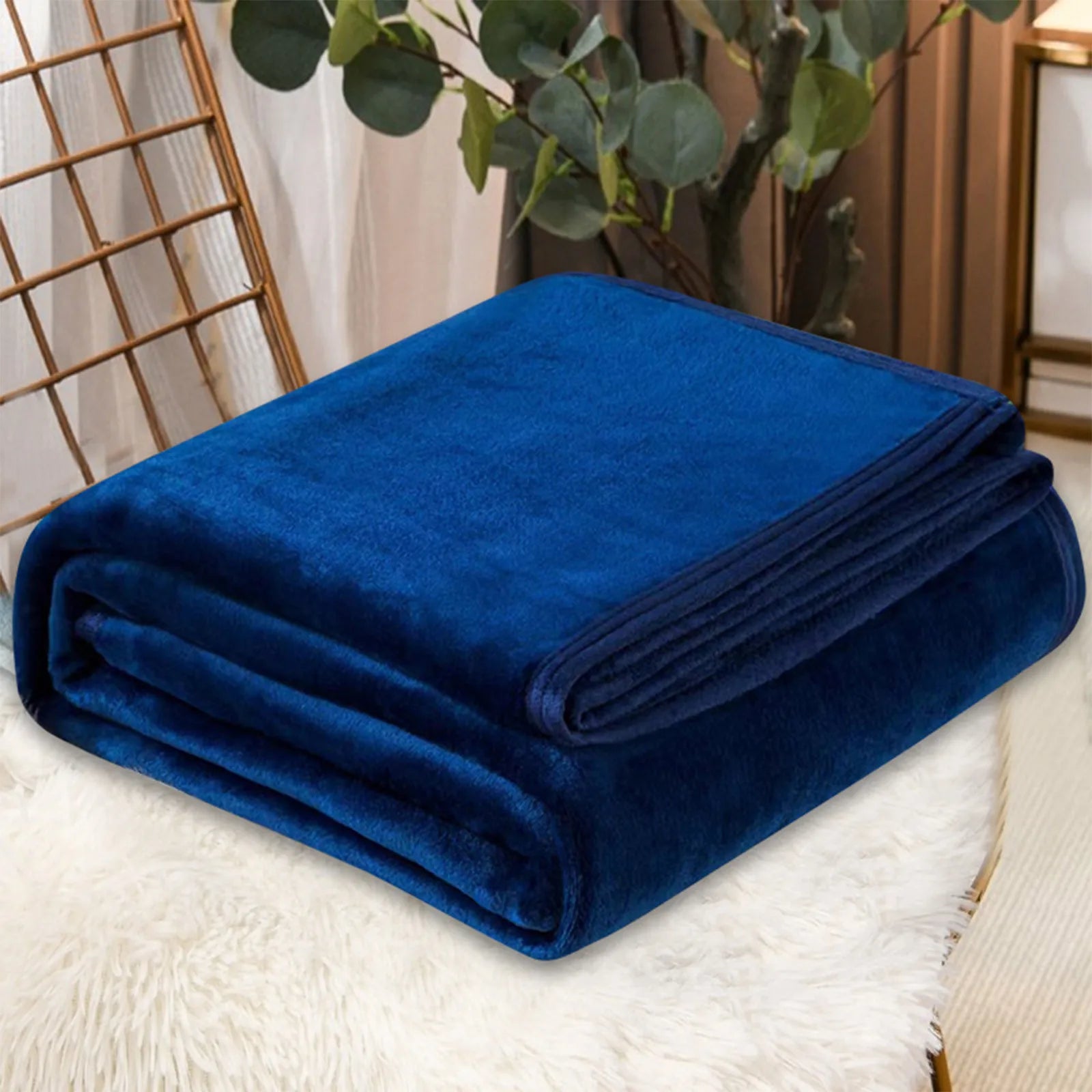 Fleece Blankets Single Twin Blanket For Bed, Full Size Fleece Throw Blanket, Warm Blanket For Winter, Shoulder Knee Cozy Blanket